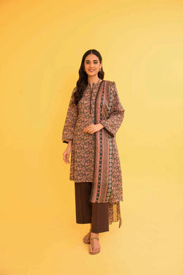 3 piece unstitched loose fabric lawn collection by NISHAT